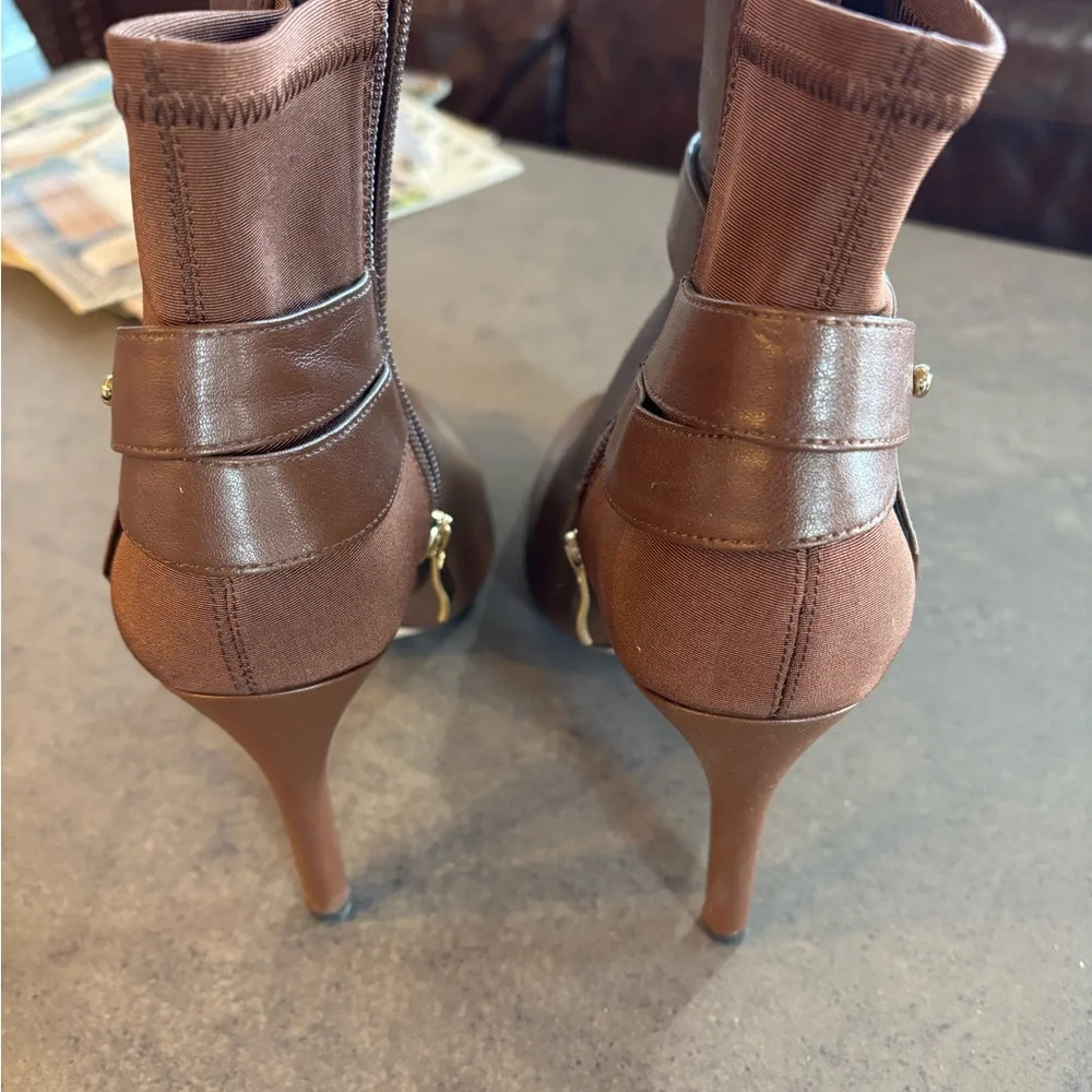 Brown Leather Ankle Boots